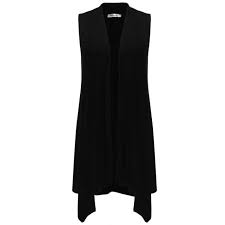 Porté sous un manteau ou une veste, un pull sans emmanchure vous permet d'avoir bien chaud et d'éviter les courants d'air. Cardigan Femme Sans Manche Ourlet Asymetrique Noir Noir Cdiscount Pret A Porter