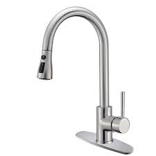 Check spelling or type a new query. Kunova Tm Chrome Kitchen Faucet With Pull Out Sprayer Single Handle Solid Brass Hot And Cold Water Swivel Pull Out Pre Rinse Spout Walmart Canada