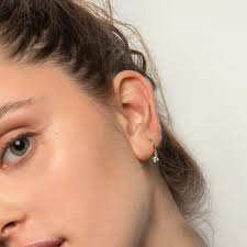 Hoop Earrings With Charm,14k Solid Gold Huggie Earrings,dangle  Earrings,huggie Hoop Earrings,charm Hoop Earrings,mini Small Hoop Earrings 