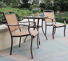 These patio seating sets just wouldn't be complete without every single piece, from the sofas sectionals and patio chairs to patio tables, dining tables, and storage ottomans. 3 Piece Patio Set Tan Sling Outdoor Bistro Deck 2 Chairs Glass Table Sand Dune For Sale Online Ebay