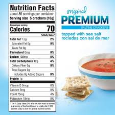 Premium Original Saltine Crackers 12 Pk Sam S Club