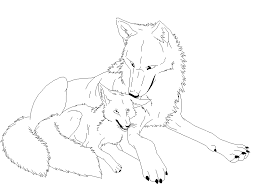 Wolf outlines favourites by ironpawprints on deviantart wolf. Wolf And Fox Lineart By Shifterdreams On Deviantart