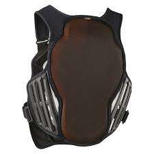 fox mx chest protector titan race black silver