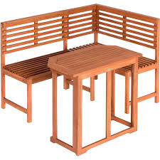 Eine holz gartenbank im eigenen garten zeugt nicht nur von einer praktischen sitzgelegenheit, sie holz gartenbänke sind robust und strapazierfähig. Garten Eckbank Set Eukalyptus 2 Tlg Braun Kaufen Bei Obi