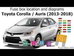 Browse our range of professional equipment, from camcorders to broadcast monitors Fuse Box Location And Diagrams Toyota Corolla Auris 2013 2018 Youtube