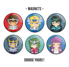 Saint Seiya Magnets Saint Seiya Pin Button Badges Button Badge
