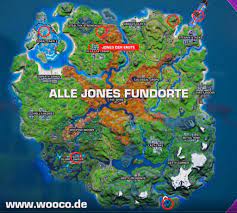 Fortnite map codes strives to bring you the best fortnite creative maps available. Fortnite Sprich Mit Den Jones Alle Fundorte Auf Der Map