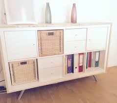 Ikea Hack Kallax Shelf Capita Console Feets Wood Ikea Furniture Makeover Cube Furniture Diy Cube Storage