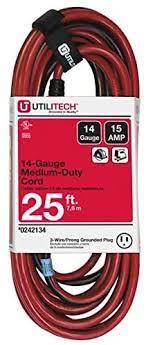 The 120v outlet on a stove should be 15a (pretty much minimum standard) and all the jan 15th, 2015 9:25 pm. Amazon Com Utilitech 25 Ft 15 Amp 120 Volt 1 Outlet 14 Gauge Red Black Outdoor Extension Cord Electronics