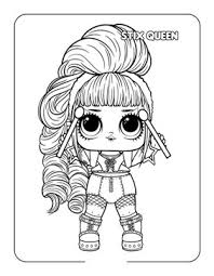 Lol coloring pages includes a creative character of a doll having big eyes and a cartoon like body shape. Queen Lol Surprise Doll Coloring Pages Lol Surprise Doll Coloring Pages Coloring Pages For Kids And Adults
