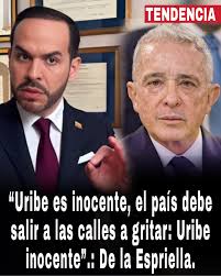 ATENCIÓN “Uribe es inocente, el país debe salir a las calles a gritar:  Uribe inocente”.: Abelardo de la Espriella. Convocan a Colombia a salir a  las calles a favor de Uribe…