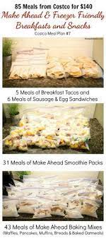 Costco Rochester Ny Is Open Get Your 85 Freezer Friendly Make Ahead Breakfasts Snacks From Costco For Costco Meal Plan Costco Meals Freezer Meal Planning