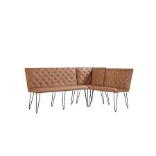 Shop wayfair for all the best dining benches with backs. Small Tan Corner Dining Bench Set Studded Back Furniture123
