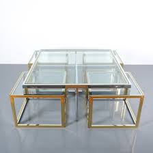 Shop our best selection of brass coffee tables to reflect your style and inspire your home. Maison Charles Square Segment Bicolor Brass Glass Coffee Table France 1975