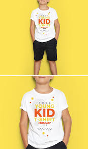 Free Young Kid T Shirt Mock Up Psd 700 Tshirt Mockup Kids Tshirts Shirt Mockup