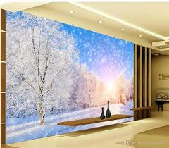 Haz clic en fondos de pantalla fondo de pantalla personalizado. Compre Paisajes Hermosos Fondos De Pantalla De Invierno Escena De Nieve Hermosa 3d Tv Fondo Decoracion De La Pared Pintura A 12 18 Del Wallpaper01 Es Dhgate Com