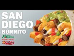 Chicken soft taco 250 cals view details. Carbs Carl S Jr Green Burrito San Diego Burrito Youtube