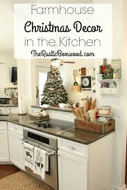 Farmhouse Christmas Decor In The Kitchen The Rustic Boxwood Rustic Christmas Country Kitchen Accessories Vintage Kitchen Accessories Cheap Farmhouse Decor