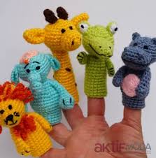 Amigurumi Parmak Kuklasi Hayvanlar Alemi Kuklalar Oyuncak Tig Isleri