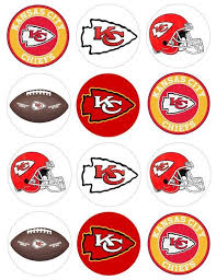 Kc Chiefs Cookies Diy Kc Chiefs Cookies In 2020 Edible Images Super Bowl Decorations Super Bowl Cookies
