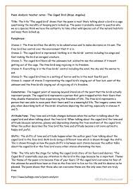 She therefore these papers were written primarily by students and provide critical analysis of phenomenal woman (maya angelou poem) by maya angelou. Caged Bird By Maya Angelou English Esl Worksheets For Distance Learning And Physical Classrooms
