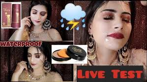 Olivia LIVE TEST |100%waterproof|⛈️ पानी फिसल जाएगा लेकिन मेकअप नहीं  निकलेगा || beauty place ||