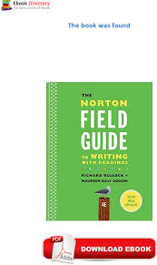 The norton field guide lets you teach the way you want to teach. The Norton Field Guide To Writing With 2016 Mla Update Norton 2012 He Was Awarded The Trustees Award For Faculty Excellence Wright State S Highest Honor In Addition To The