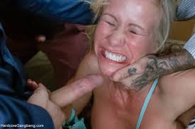 Blonde MILF Simone Sonay endures a rough double penetration in a wild  gangbang - Pichunter