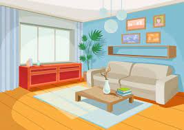 See drawing room stock video clips. Free Vector Illustration Of A Cozy Cartoon Interior Of A Home Room A Living Room Svg Dxf Eps Png A Complete And Honest Guide To Creative Market