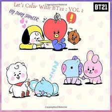 And again i also want to say thank you to everbody who likes my work and encourage however i'm already more than half the way through all the bt21 members. Let S Color With Bt21 Vol 2 Let S Color With Bts Tata Chimmy Van Rj Cooky Shooky Mang Koya Cartoon Najeeb Luay Sameer 9798633247251 Amazon Com Books
