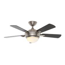 If this fan has a round glass enclosure, then the glass is held in place by a twist lock design. Hampton Bay 44 Midili Indoor Brushed Nickel Ceiling Fan Check Back Soon Blinq