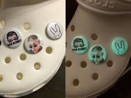 Glow in the dark‼ bad bunny edition‼‼ bundles of 3, 6 & all 14! In Hand Bad Bunny X Crocs Glow In The Dark Shoe Charms Ebay