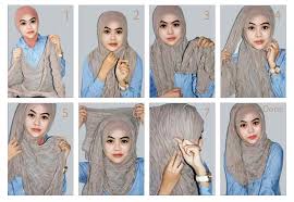 Pastikan anda memasang jarum dengan benar agar posisi hijab tetap rapi. Zolace Hijab Fashion Hijab Cara