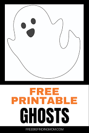 Free Ghost Printables 5 Options Freebie Finding Mom In 2020 Printable Halloween Decorations Homemade Gifts Diy Fun Halloween Activities