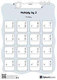 multiplication worksheets for kids online splashlearn