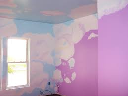 Girls bedrooms cloud painted ceiling. Paint Clouds On Ceiling Easy