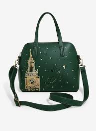 Loungefly Disney Peter Pan Big Ben Green Dome Satchel Bag In 2020 Satchel Bags Loungefly Disney Satchel