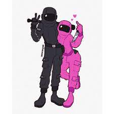Wren On Instagram Hopping On The Among Us Oc Trend Pink And Black But They Re Lesbian Imposter Lovers Also Hey Cute Art Cute Drawings Cute Characters
