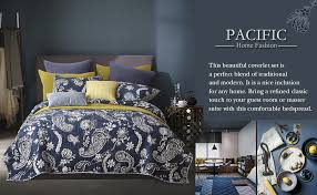 A wide variety of navy blue bedspread options are available to you, such as embroidery, woven and stitching.you can also choose from 100. Amazonsmile Phf Cotton Quilt Coverlet Set Breathable Soft Cozy For Winter Printed 3 Piece Bedspread And Pillow Sham Coverlet Set Bed Spreads Quilted Coverlet