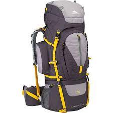 High Sierra Appalachian 75 Backpacking Pack Mercury Grey Yellow Best Hiking Backpacks Internal Frame Backpack Hiking Backpack