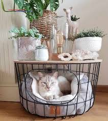X2714 10 Top Kreative Diy Korb Fur Katze Zu Ihnen Nach Hause 38 In 2020 Cat House Diy Cat Room Pet Furniture