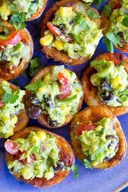 Roasted Potato Cups With Loaded Guacamole Gf V She Likes Food Vegan Dishes Vegan Eating Recipes