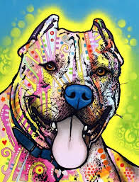 Dean Russo Art Pitbull Art Puppy Art Dog Art