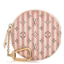 Louis vuitton to introduce mini monogrammed bumbag & palmsprings wrist bag for ss20: Louis Vuitton Mini Lin Croisette Round Coin Purse Rouge 258995 Fashionphile