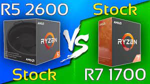 2600e vs 1700x specifications comparison. Ryzen 5 2600 Vs Ryzen 7 1700 Comparison Youtube