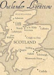 Map Of Outlander Highlands Outlander Locations Outlander Outlander Book Series