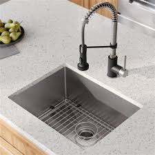 Check spelling or type a new query. Kraus Standart Pro Undermount Kitchen Sink All In One Kit Single Bowl 23 In Stainless Steel Rona