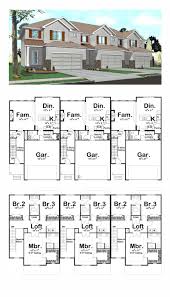 Traditional Style Multi Family Plan 41141 With 9 Bed 9 Bath 6 Car Garage Family House Plans Duplex House Plans House Plans One Story