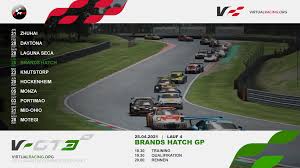 4 (28.6%) race winner avg. Livestream Raceroom Vrgt3 4 Lauf Brands Hatch 25 04 2021 Virtual Racing E V