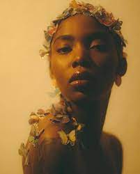 Butterflies Fashion Womensfashion Blackgirlmagic Blackgirlsrock Portrait Black Aesthetic Portrait Photography